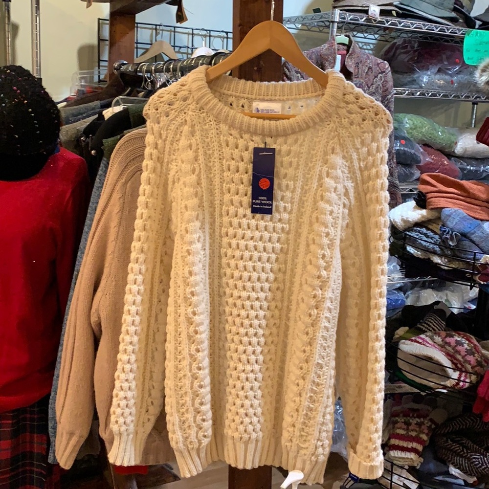 Unisex Irish Fisherman’s crew neck sweater